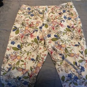 J. Jill authentic fit Floral pants